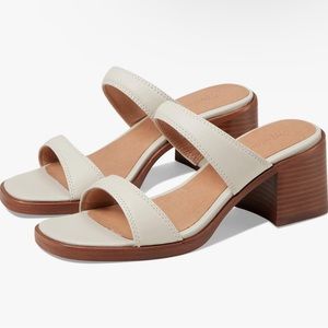 Madewell The Saige Double-Strap Sandal in Pale Oyster